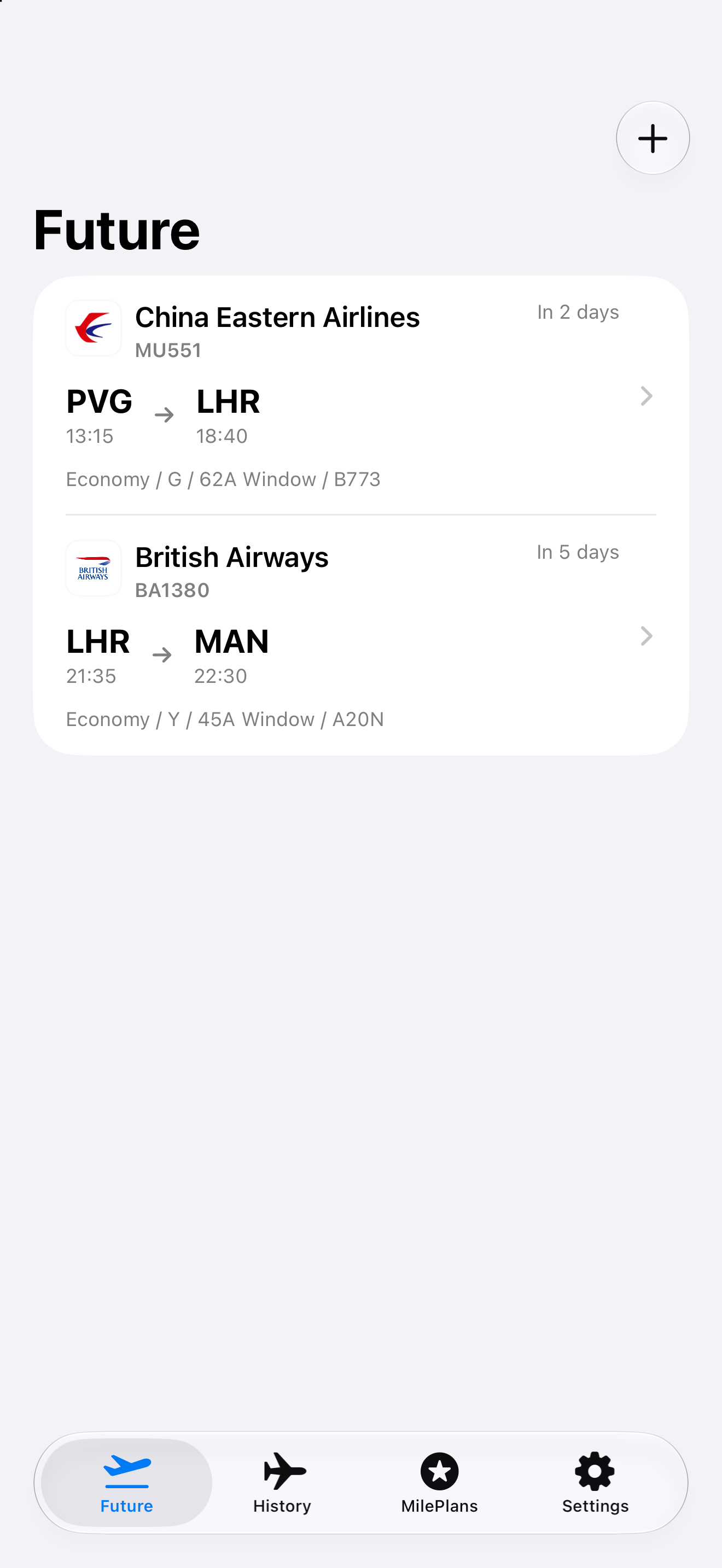 FlightMemo screenshot